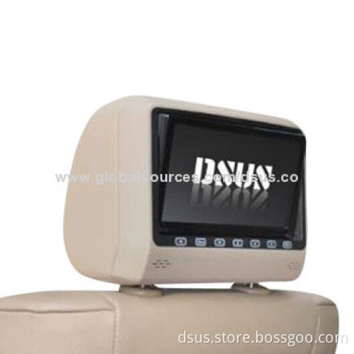 Headrest DVD players, 8" Swivel Screen Headrest DVD Player/Monitor, 6 to 18V DC Power Supply